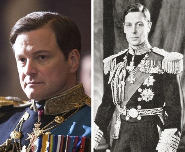 12. VI. George olarak Colin Firth - Zoraki Kral filminde.
