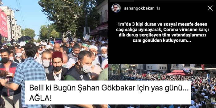 Şahan Gökbakar Ayasofya'ya Gidip Sosyal Mesafe Kurallarına Uymayan İnsanları İroni Yaptığı Paylaşımıyla Eleştirdi!