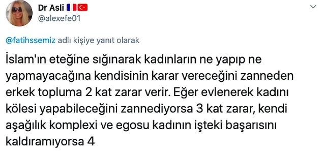 İşte bu çağ dışı düşünceye gelen aşırı haklı tepkiler 👇