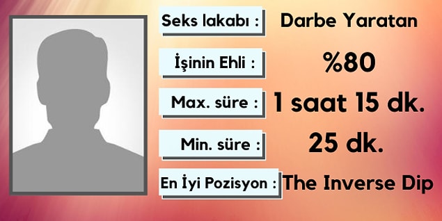 İşte senin seks kimlik kartın;