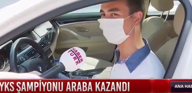 'Birinci Olursan Arabam Senin' Diyen Öğretmen, YKS'de 1. Olan Gürkan İnal'a Arabasını Hediye Etti