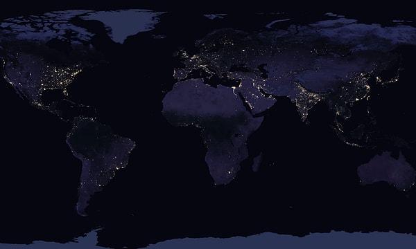 NASA'nın uyduları tarafından çekilen gece fotoğraflar görenleri büyülüyor!