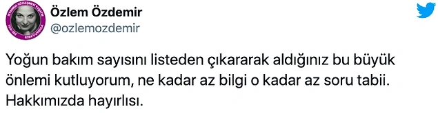 Koronavirüs Tablosu Değişti: Yoğun Bakım ve Entübe Hastalar Çıkartıldı