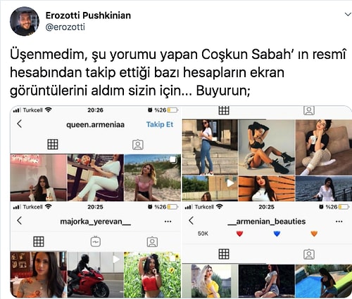 Coşkun Sabah Bikinili Poz Yüzünden Kızının Instagramını Kapattığını Söyledi Ama Kendisinin Takip Ettiği Hesaplar da Şaşırttı