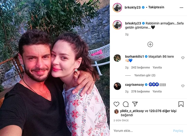 13. Yepyeni bir aşk haberi de Berk Oktay ile Yıldız Çağrı Atıksoy'dan geldi!