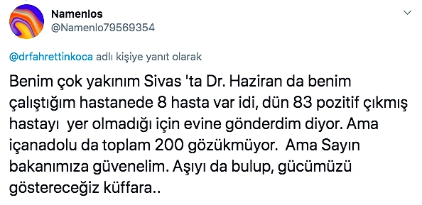 Covid-19 Hasta Yakınlarının Hastaneler ve Tedavilerle İlgili Paylaştıkları İbretlik Bilgileri Okuyunca İrkileceksiniz!