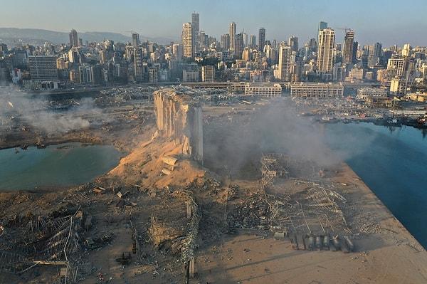 10. "Beyrut'un yukarıdan çekilmiş bir görüntüsü."