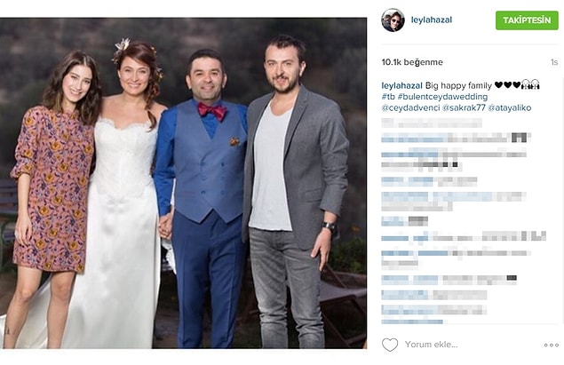 Bilenler bilir; Hazal Kaya ve Ali Atay çifti, Ceyda Düvenci ve Bülent Şakrak çifti ile çok yakın arkadaşlar.