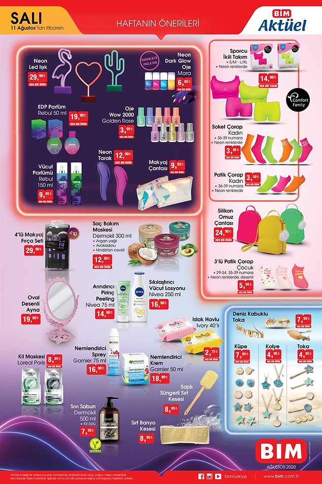 Oldukça renkli bir katalog.
