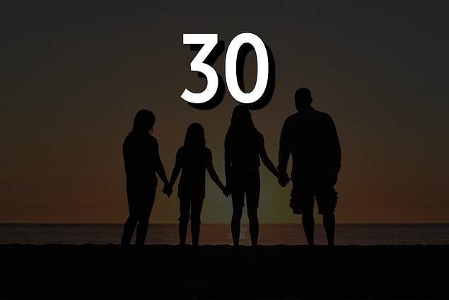 30 yaşında ebeveyn olacaksın!