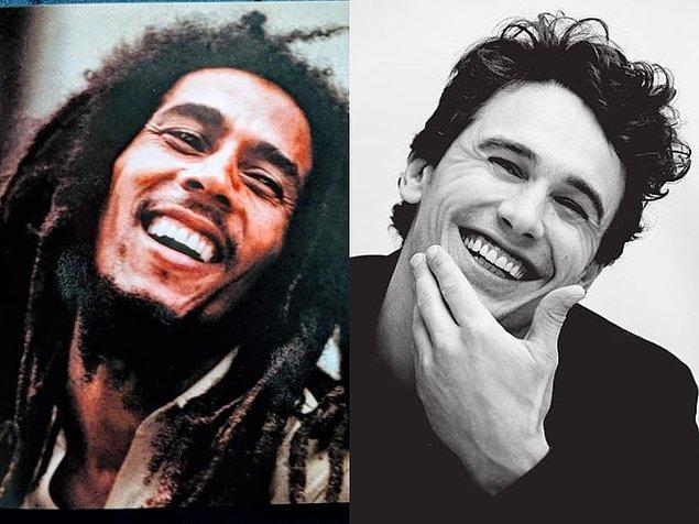 19. Bob Marley ve James Franco'nun gülüşü neredeyse aynı.