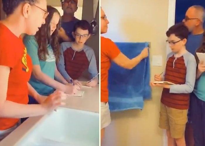 Aile Üyelerine Ev Eşyalarının Nasıl Kullanılması Gerektiğini Uygulamalı Bir Şekilde Anlatan Annenin Muhteşem Videosu