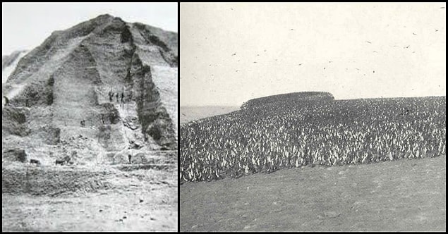 Bu arada az önce 50 metrelik tepeler derken abartmadığımızı soldaki fotoğrafta ve hatta dikkatle bakarsanız üzerindeki Çinli işçilerle birlikte görebilirsiniz.