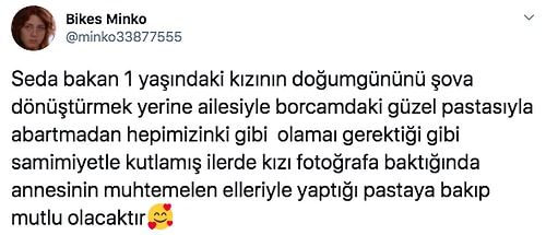 Seda Bakan Kızı Leyla'nın Doğum Gününü Gösterişten Uzak Borcamda Yaptığı Pastayla Kutlayınca Herkesin İçini Isıttı