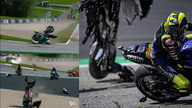 MotoGP’de 2020 takviminin dördüncü yarışı olan Avusturya Grand Prix’sinde Avintia Ducati pilotu Johann Zarco ile Yamaha pilotu Franco Morbidelli’nin karıştığı kaza korku dolu anların yaşanmasına sebep oldu.