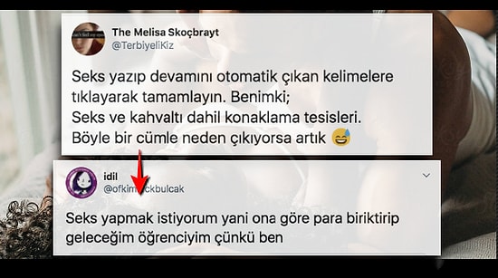 Telefonuna "Seks" Yazdıktan Sonra Otomatik Doldurma Sayesinde Birbirinden İlginç Cümleler Yaratan İnsanlar