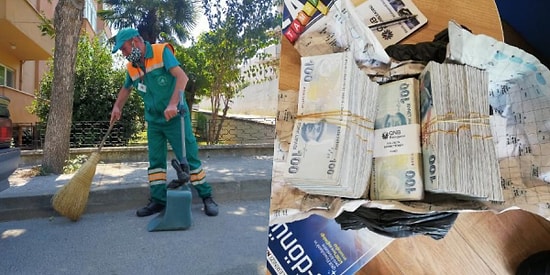 Temizlik İşçisi Yolda Bulduğu 110 Bin Lirayı Polise Teslim Etti: 'Haram Para İstemem'