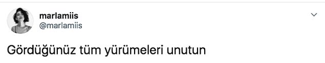 Ama şimdi göreceğiniz yürüme bir yürümeden çok, ilmek ilmek işlenmiş, el emeği göz nuru bir ürün adeta. Twitter'da yer alan marlamiis isimli kullanıcıya gelen o dev eser sayesinde bütün DM'den yürümeler tarihe karıştı. Buyurun o destana birlikte bakalım. 😂