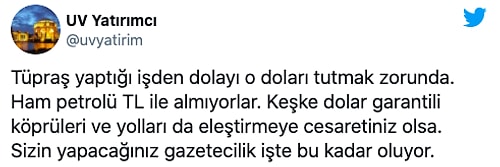 Yeni Şafak'ın 'Tüpraş’ın Dolar Oyunu' Haberi Gündemde: '2020’nin İlk 6 Ayında 5,1 Milyar TL’lik Dolar Alınmış'