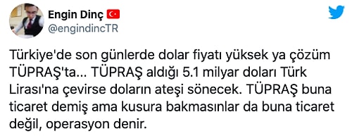 Yeni Şafak'ın 'Tüpraş’ın Dolar Oyunu' Haberi Gündemde: '2020’nin İlk 6 Ayında 5,1 Milyar TL’lik Dolar Alınmış'