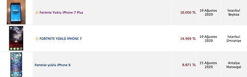 Apple Fortnite'ı AppStore'dan Kaldırdı, Fortnite Yüklü iPhone'lar Binlerce Liradan Satışa Çıkmaya Başladı!