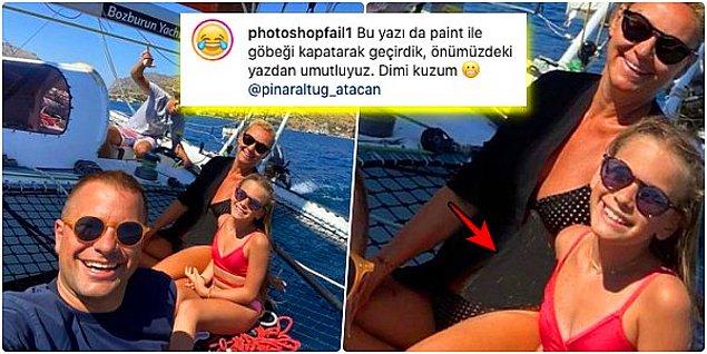 1. Bikinili görünmemek için göbeğini siyaha boyayan Pınar Altuğ, sosyal medyanın diline düştü!