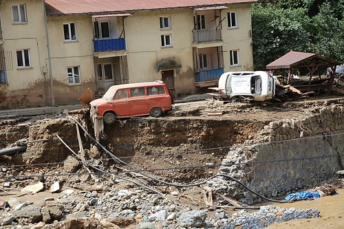 Giresun'da Sel Felaketinin Yarattığı Yıkım Objektiflere Yansıdı ????