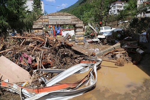 Giresun'da Sel Felaketinin Yarattığı Yıkım Objektiflere Yansıdı ????