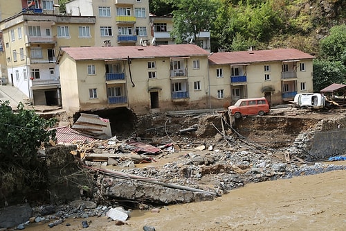 Giresun'da Sel Felaketinin Yarattığı Yıkım Objektiflere Yansıdı ????