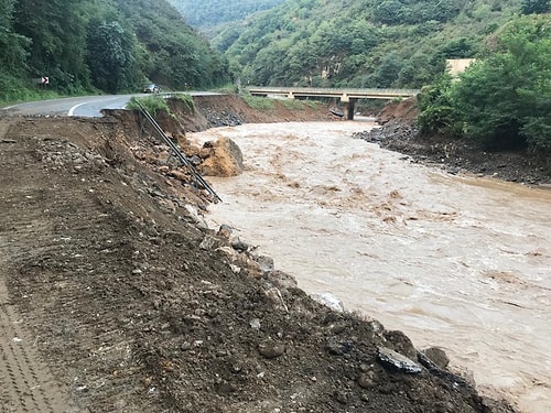 Giresun'da Sel Felaketinin Yarattığı Yıkım Objektiflere Yansıdı ????