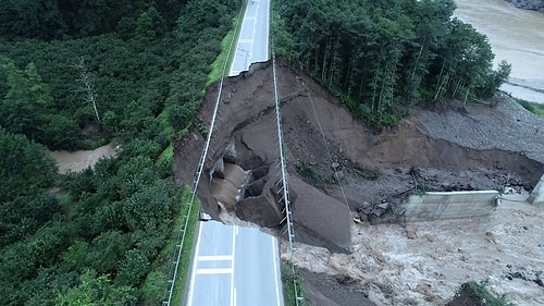 Giresun'da Sel Felaketinin Yarattığı Yıkım Objektiflere Yansıdı ????