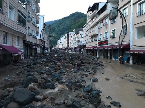 Giresun'da Sel Felaketinin Yarattığı Yıkım Objektiflere Yansıdı ????