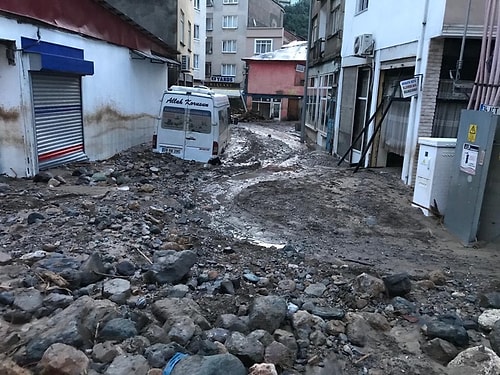 Giresun'da Sel Felaketinin Yarattığı Yıkım Objektiflere Yansıdı ????