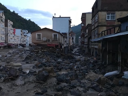 Giresun'da Sel Felaketinin Yarattığı Yıkım Objektiflere Yansıdı ????