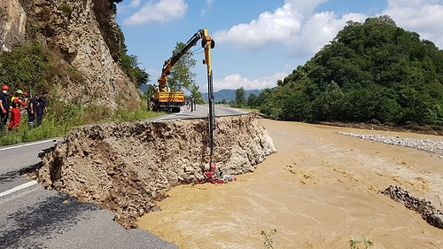 Giresun'da Sel Felaketinin Yarattığı Yıkım Objektiflere Yansıdı ????