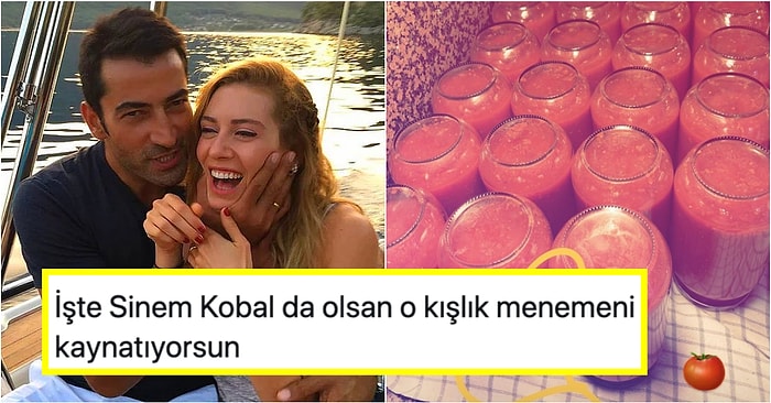 Sinem Kobal, Kayınvalidesinin Kendisi İçin Hazırladığı Kışlık Domates Konservelerini Paylaştı; Herkes Mütevazılığına Hayran Kaldı