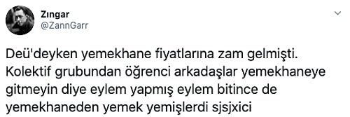 Okul Yıllarında Yapılan Zamları Protesto Ederek İçimizdeki Devrimci Ruha Selam Çakmış 17 Kişi