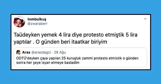 Okul Yıllarında Yapılan Zamları Protesto Ederek İçimizdeki Devrimci Ruha Selam Çakmış 17 Kişi