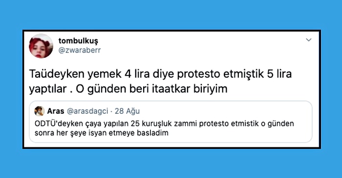 Okul Yıllarında Yapılan Zamları Protesto Ederek İçimizdeki Devrimci Ruha Selam Çakmış 17 Kişi