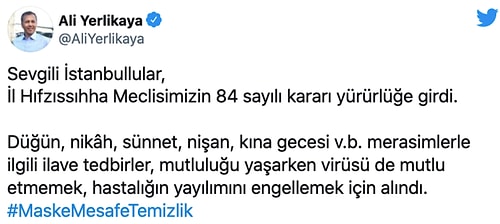 İstanbul Valisi Yeni Düğün Tedbirlerini Açıkladı: Kapalı Alanda Düğün, Nişan ve Kına Yasak