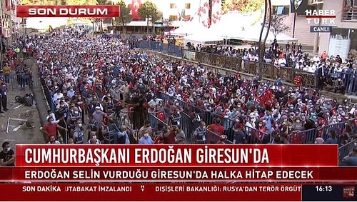 Erdoğan'ın Giresun Konuşması Sosyal Medyanın Gündeminde: 'Korona Etkisini Sadece 30 Ağustos'ta mı Gösterdi?'