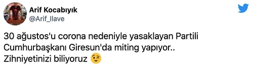 Erdoğan'ın Giresun Konuşması Sosyal Medyanın Gündeminde: 'Korona Etkisini Sadece 30 Ağustos'ta mı Gösterdi?'