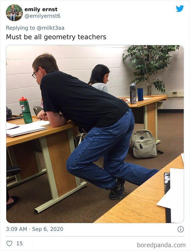 9. "Bütün geometri öğretmenleri bu şekilde olmalı."