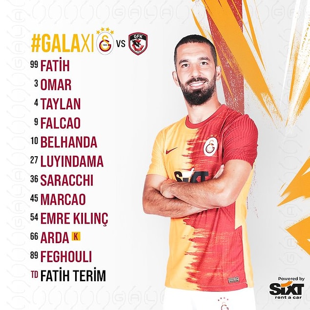 İki takım sahaya bu 11'lerle çıktılar: