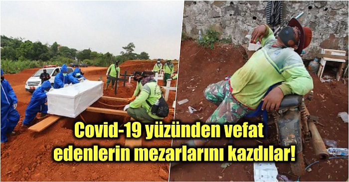 Endonezya Hükûmeti Maske Takmayan Vatandaşlarına Ceza Olarak Koronavirüs Yüzünden Ölen İnsanların Mezarlarını Kazdırdı!