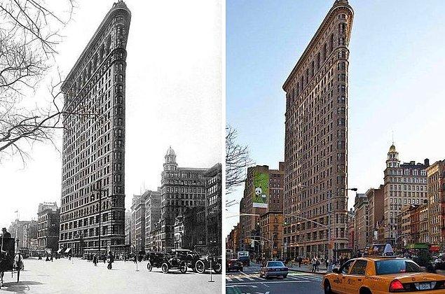 10. "New York'da yer alan Flatiron Binası (1917 / 2012)"