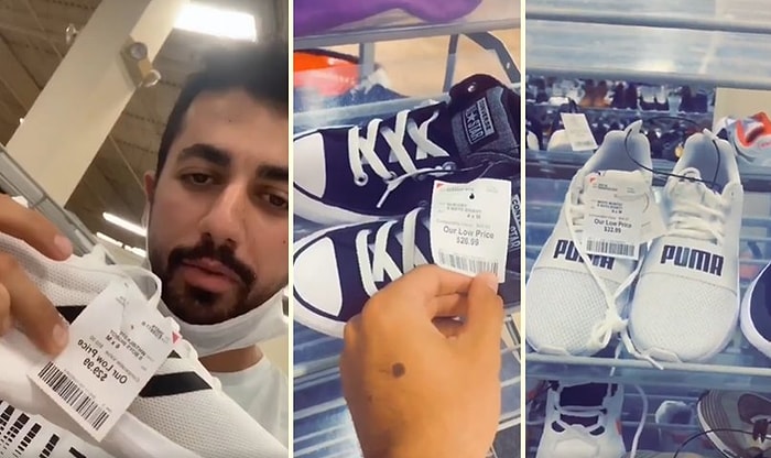 ABD'deki Nike, Puma ve Adidas Gibi Markaların Ayakkabı Fiyatlarını Göstererek Alım Gücü Olayını Çok Net Bir Şekilde Anlatan Adam