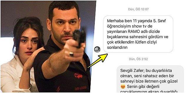 1. 11 yaşındaki çocuğun Ramo dizisini RTÜK'e şikayet ettiği mesaja, dizinin başrol oyuncusu Murat Yıldırım'dan sert bir tepki geldi!