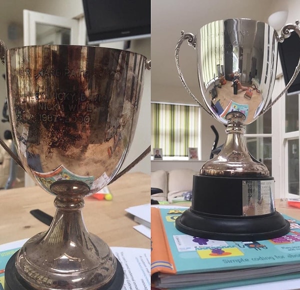 2. А так выглядит кубок после чистки