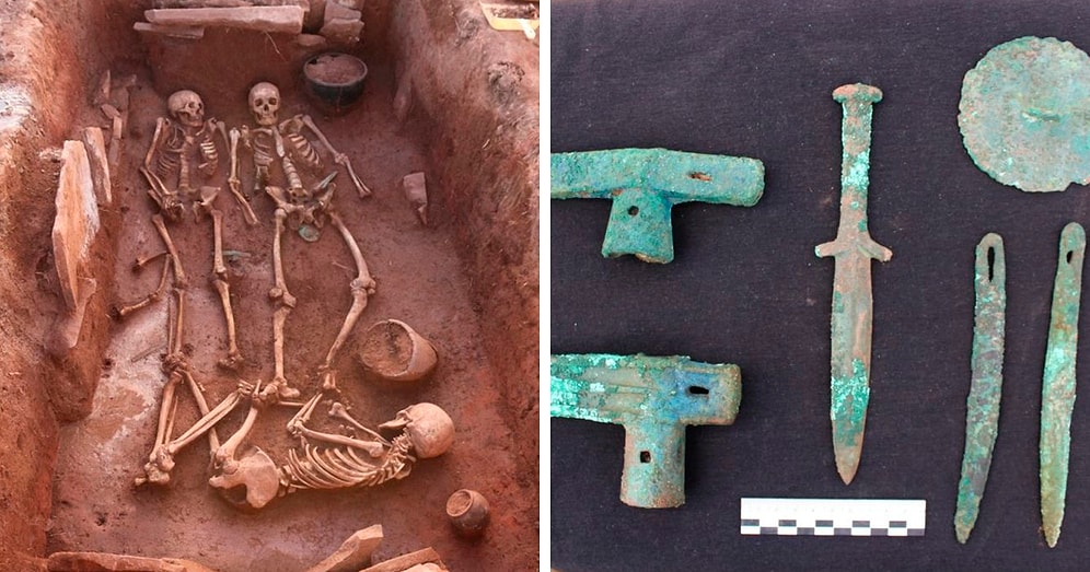 Археологи нашли в Сибири могилу 2500-летней давности, в которой находится пара древних воинов